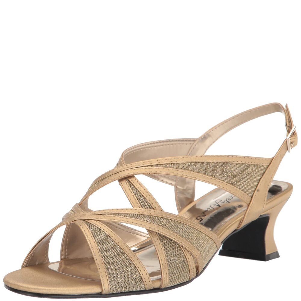 Easy Street Womens Tristen Gold Satin 6.5 N (AA)